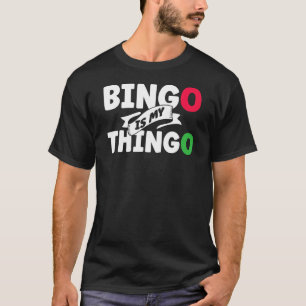 T-shirt Bingo Caller Jouer Carte Game Gagner Lucky Bingo L
