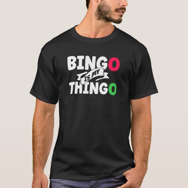 T-shirt Bingo Caller Jouer Carte Game Gagner Lucky Bingo L (Devant)
