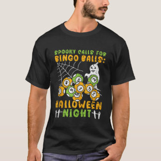 T-shirt Bingo Halloween Tri Ou Traiter Bingo Joueur Bingo