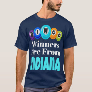T-shirt Bingo Winners Are From Indiana Funny Game Night Bi