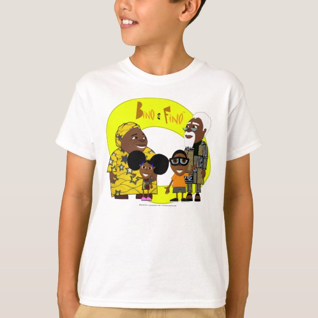 T-shirt Bino et Fino - la famille (Devant)
