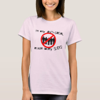T-shirt bio anti-social