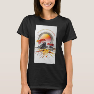 T-Shirt bio pour femme "Une Éclipse Radieuse de l'
