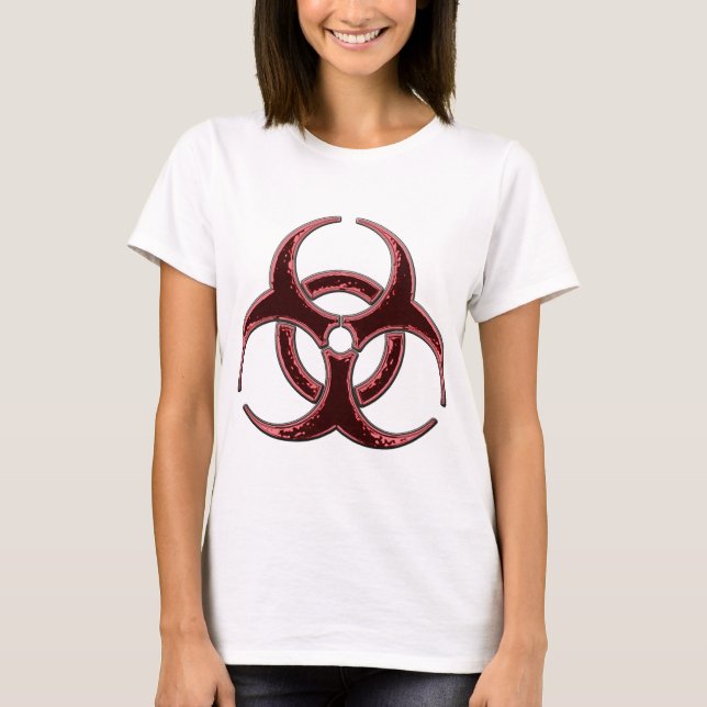 T-shirt Bio symbole rouillé de risque (Devant)