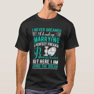 T-shirt Biologie Cadeaux Maris Enseignant De La Femme Parf