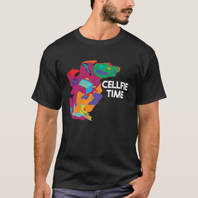 T-shirt Biologie Cellfie Temps Science Pun Lab Scientifiqu (Devant)