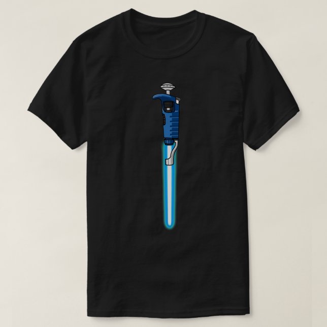 T-shirt Biologie Pipesaber DAPI Pipette 1 (Design devant)
