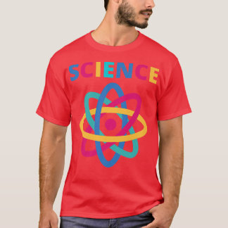 T-shirt Biologie scientifique colorée Atom Premium