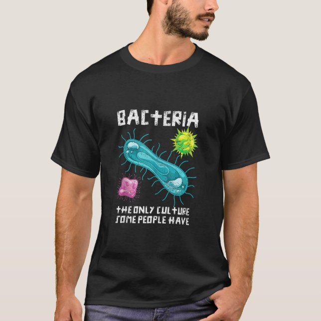 T-shirt Biologiste Bactérie Culture Microbiologie Lab Bact (Devant)