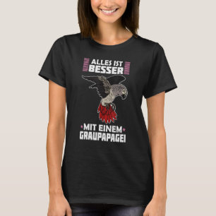 T-shirt Biologiste biologiste des perroquets gris d'Afriqu