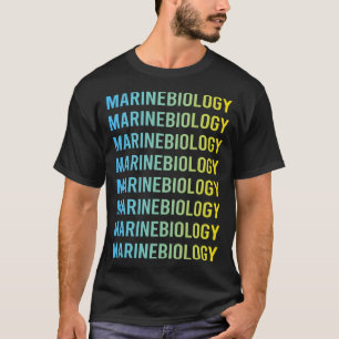 T-shirt Biologiste de la biologie marine jaune bleu