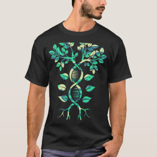 T-shirt biologiste de la génétique de l'arbre génétique