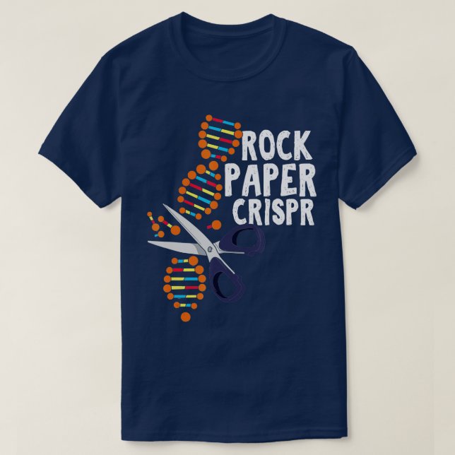 T-shirt Biologiste de l'ADN de Crispr en papier de roche G (Design devant)