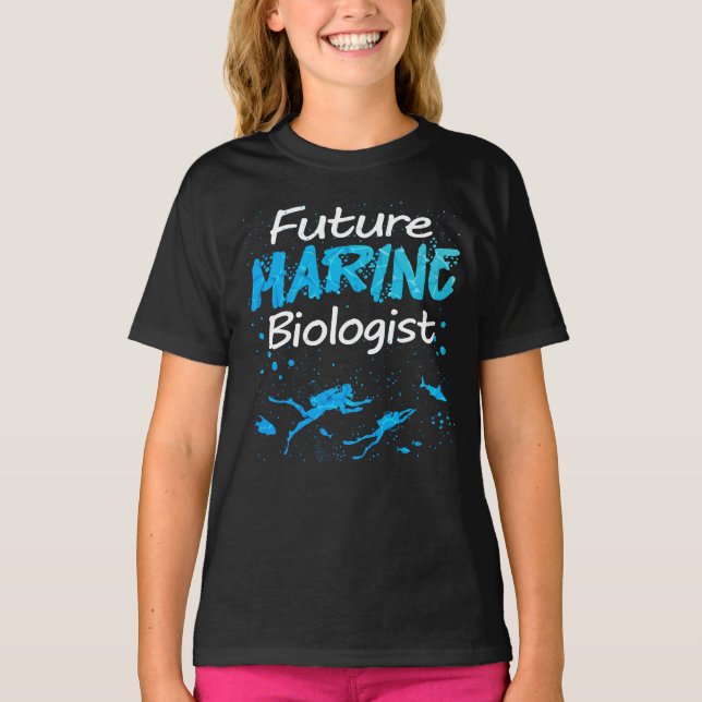 T-shirt Biologiste de l'avenir de la marine (Devant)