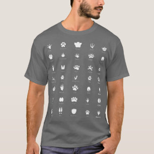 T-shirt Biologiste des empreintes des animaux sauvages