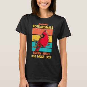 T-shirt Biologiste des oiseaux cardinaux rouges Songbird G