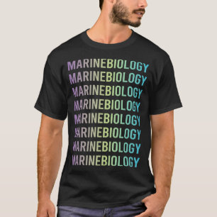 T-shirt Biologiste en biologie marine bleu pourpre