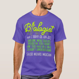 T-shirt Biologiste Funny Biologie Professeur scientifique