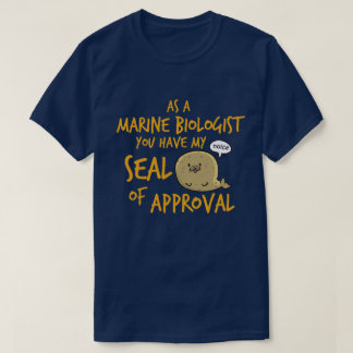 T-shirt Biologiste marin - label