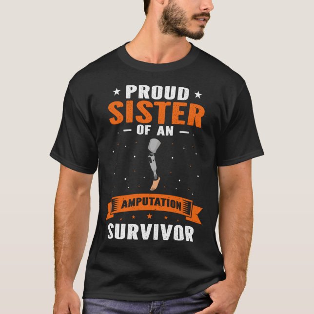 T-shirt Bionic Leg Theme and Amputation Survivor Theme (Devant)