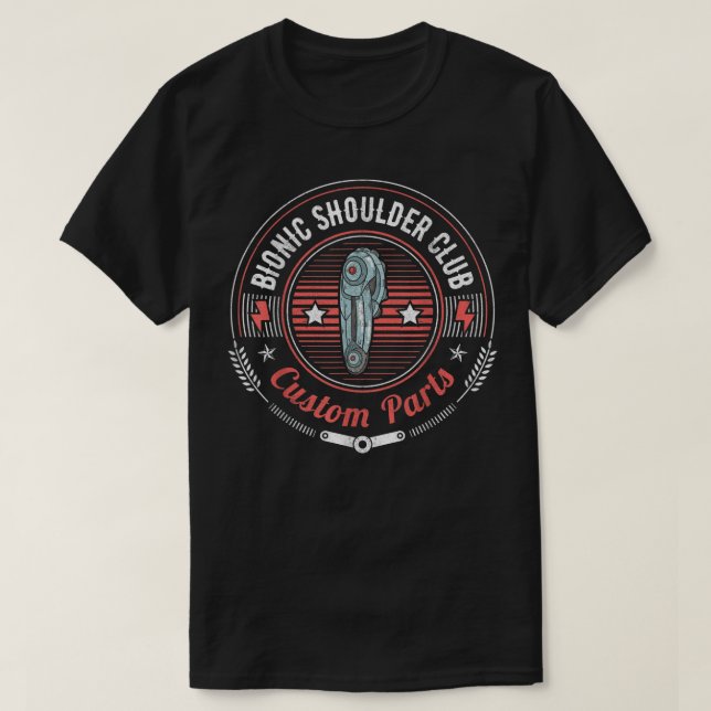 T-shirt Bionic Shoulder Club Pièces Personnalisées Funky S (Design devant)