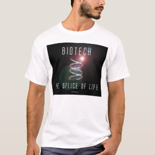 T-shirt Biotechnologie. L'épissure de la vie. (carré noi
