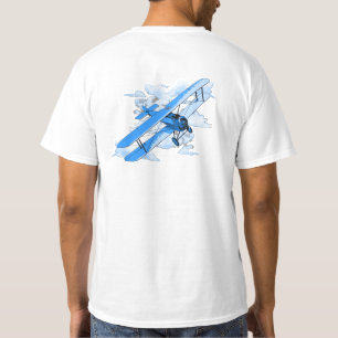 T-shirt Biplan vintage de vol