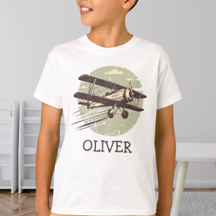 T-shirt Biplane Vintage personnalisé