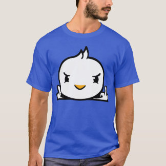 T-shirt Bird Evil Middle Finger Show Bad Boy Behind Fence 