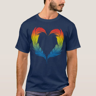 T-shirt Bird Heart Design pour les amateurs d'oiseaux colo