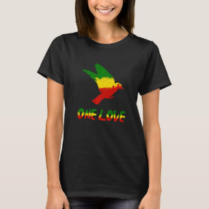 T-shirt Bird One Love Rasta Reggae Rastafarian Jamaïque Ro