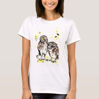 T-shirt Bird Owls Burrowing