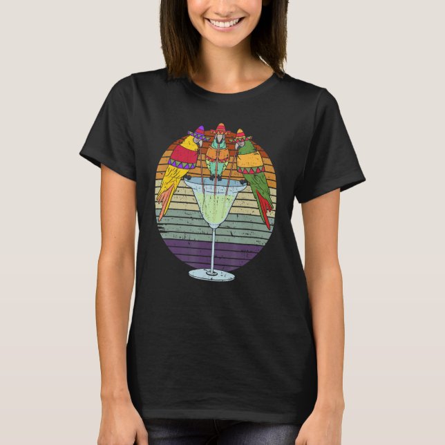 T-shirt Bird Whisperer Tequila   Cinco De Mayo Parrot (Devant)
