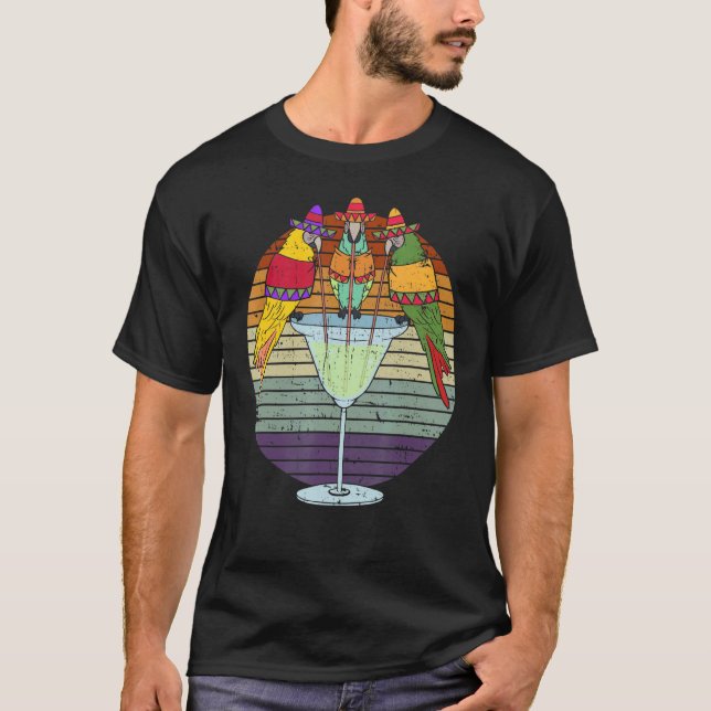 T-shirt Bird Whisperer Tequila   Cinco De Mayo Parrot (Devant)