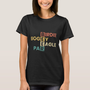 T-shirt Birdie Bogey Eagle Par Beer Funny Golf Player Golf
