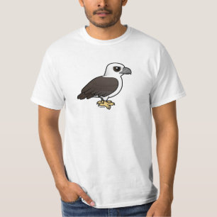 T-shirt Birdorable Blanc-s'est gonflé la mer Eagle