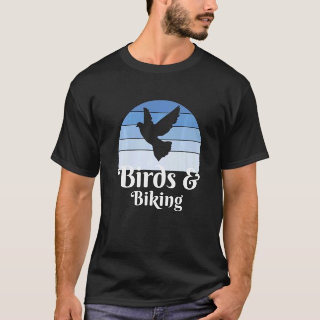 T-shirt Birds And Biking   (Devant)
