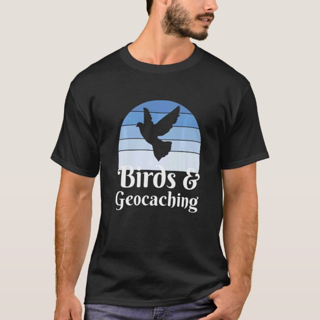 T-shirt Birds And Geocaching   (Devant)