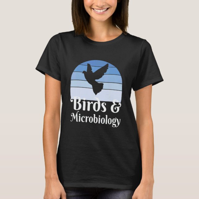 T-shirt Birds And Microbiology (Devant)