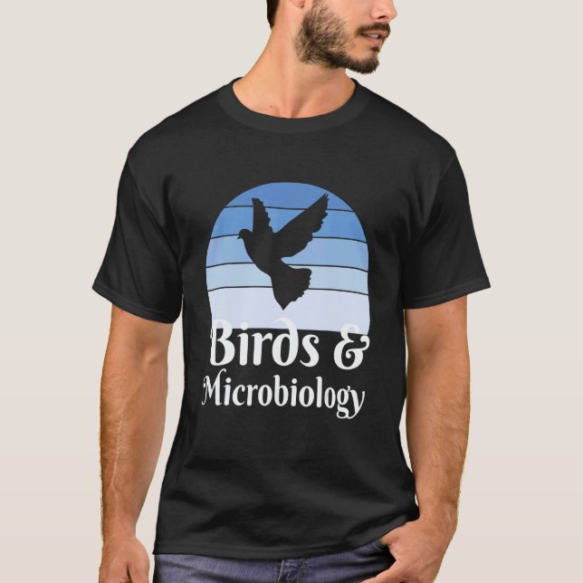 T-shirt Birds And Microbiology (Devant)