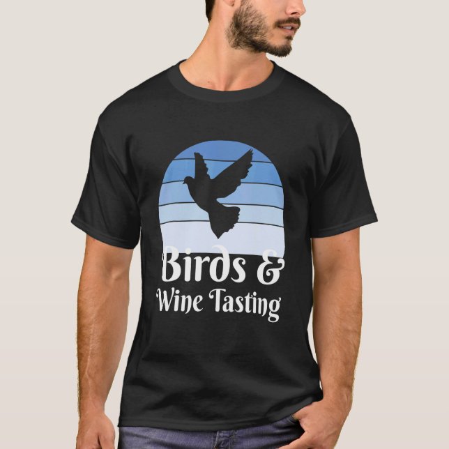 T-shirt Birds And Wine Tasting (Devant)