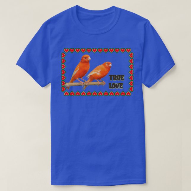 T-shirt Birds Design Canary Birds (Design devant)