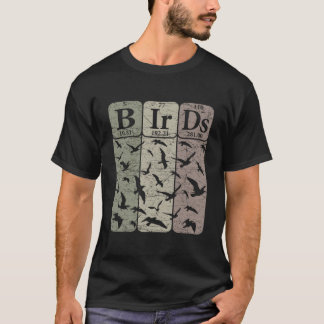 T-shirt Birds Periodic Table Elets Birdwatching Ornitholog