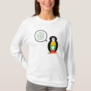 T-shirt Birmanie Myanmar Pingouin Personnalisé Parlant