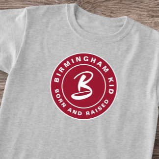 T-shirt Birmingham Bama Kid Born Crimson Fitness Retro