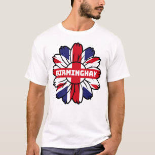 T-shirt Birmingham Union Jack Sunflower British Pride
