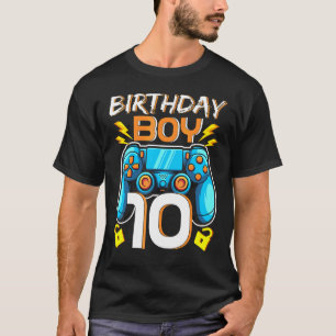 T-shirt Birthday Boy 10 Video Game For Gamer 10th Birthday