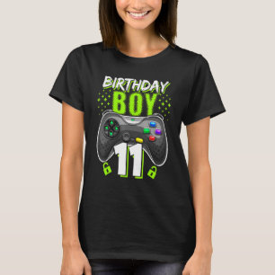 T-shirt Birthday Boy 11 Contrôleur de jeu vidéo Gamer 11th