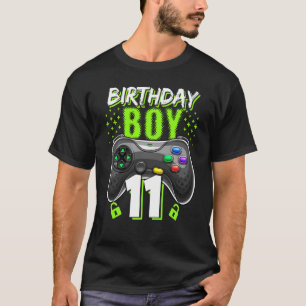 T-shirt Birthday Boy 11 Contrôleur de jeu vidéo Gamer 11th
