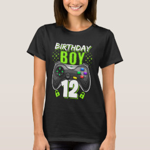 T-shirt Birthday Boy 12 Video Game Controller 12e B
